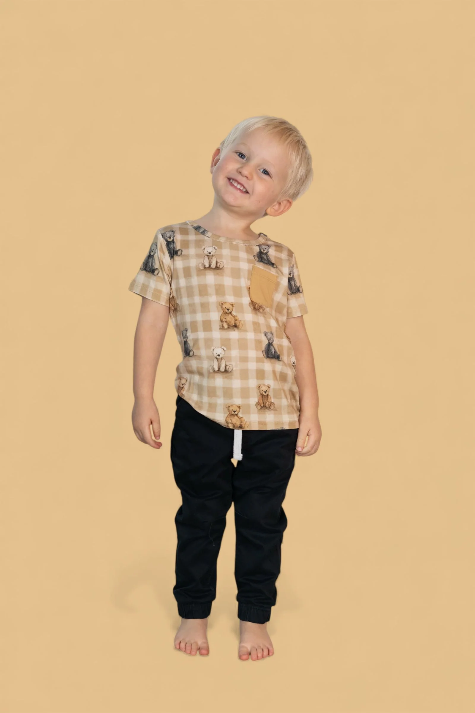 TEDDY CHECK DREAM POCKET TEE - Image 8