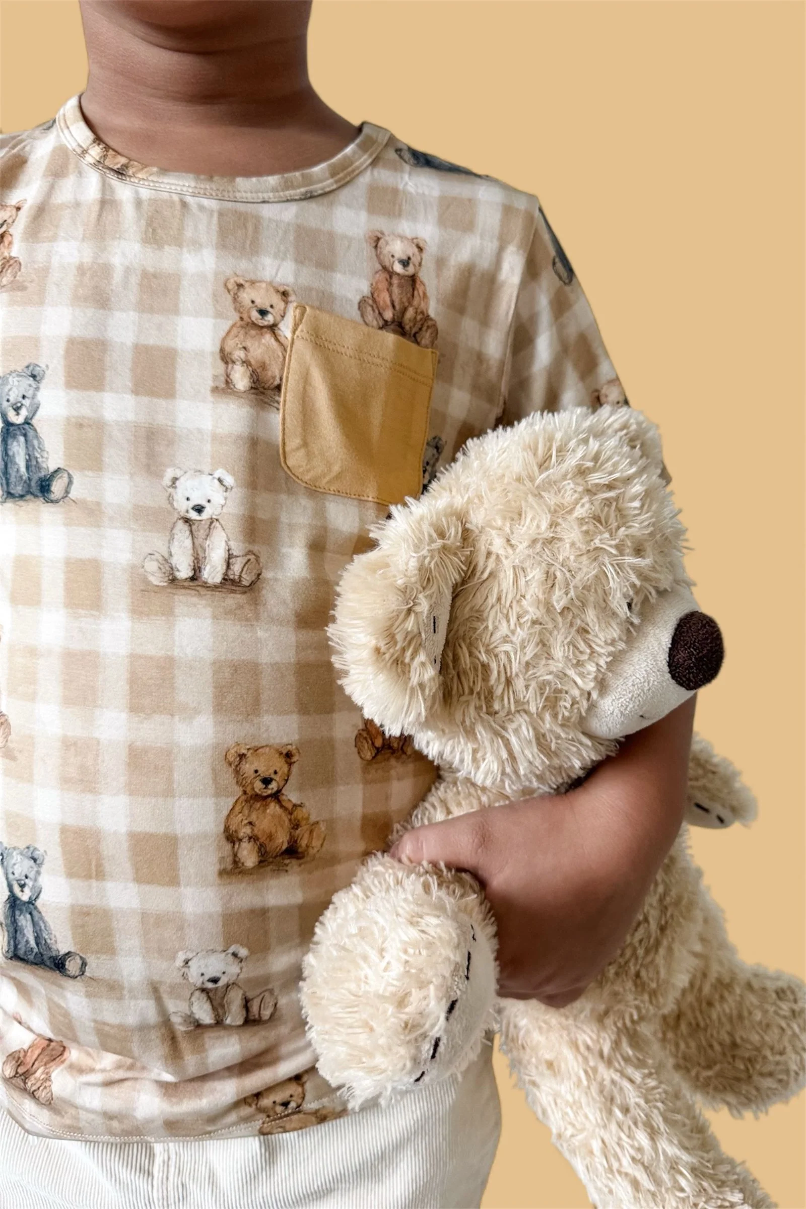 TEDDY CHECK DREAM POCKET TEE - Image 9