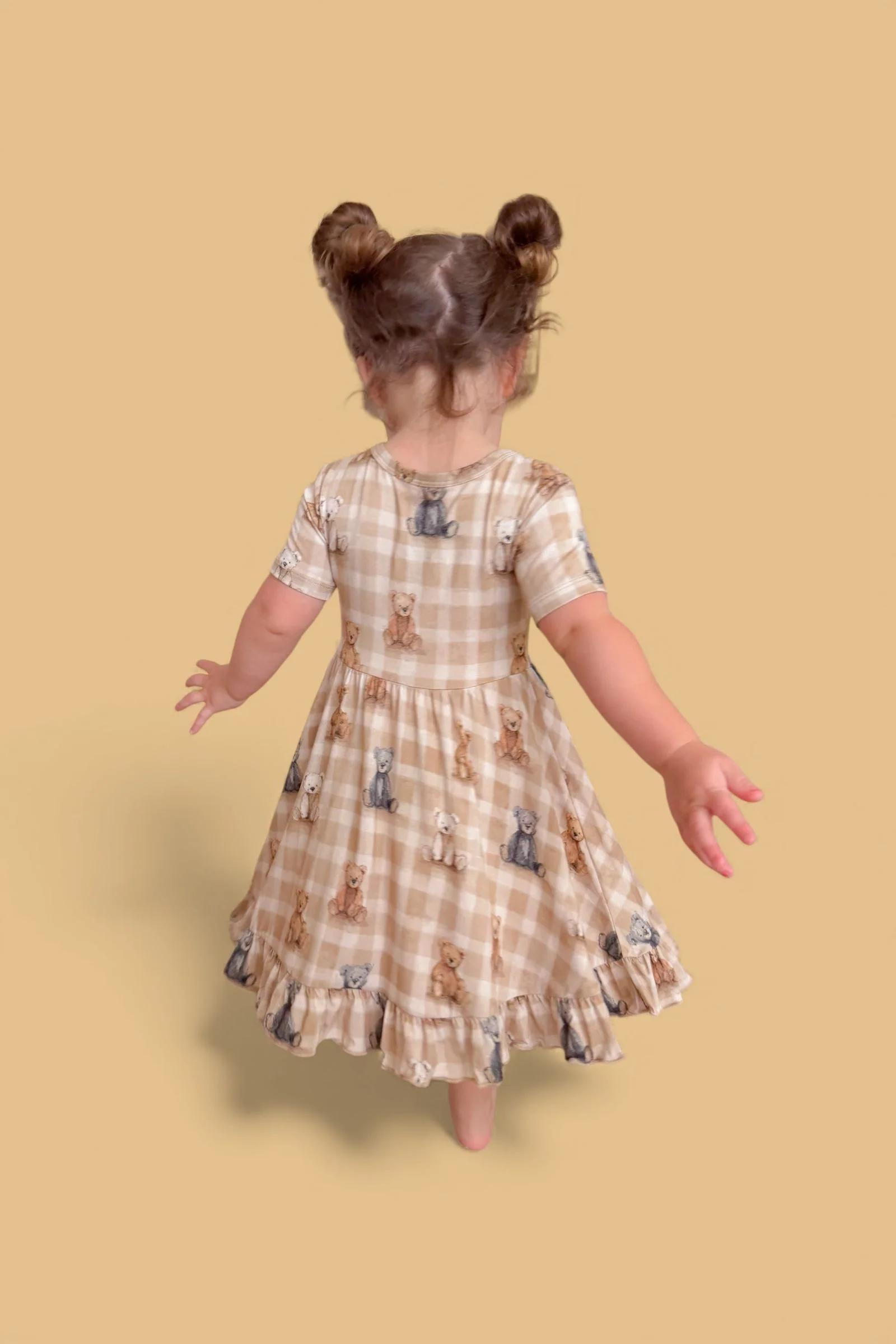 TEDDY CHECK DREAM RUFFLE DRESS - Image 24
