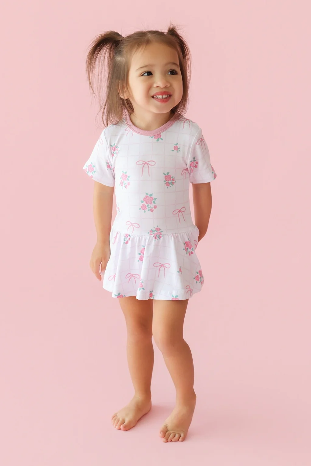 TIED WITH ROSES DREAM BODYSUIT DRESS