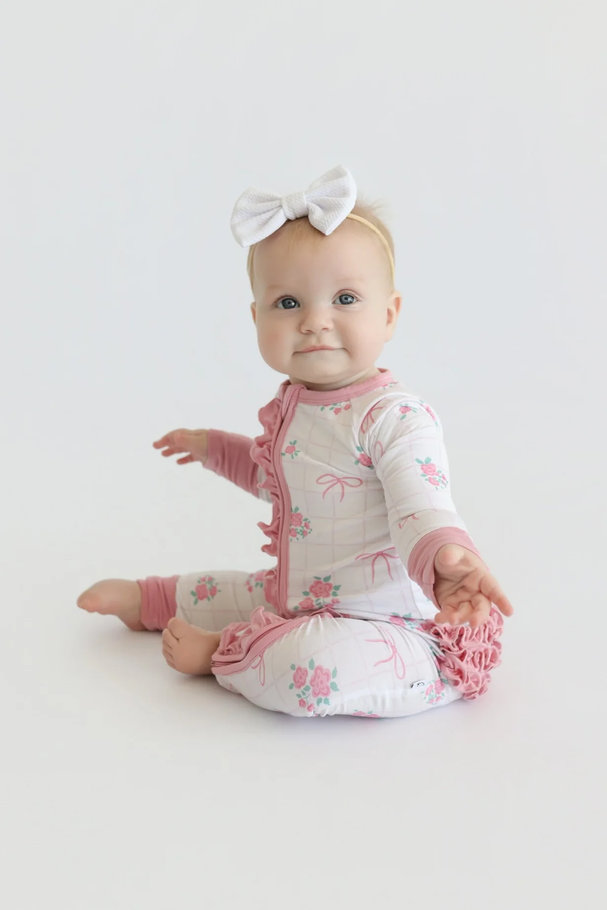TIED WITH ROSES DREAM RUFFLE ROMPER - Image 11