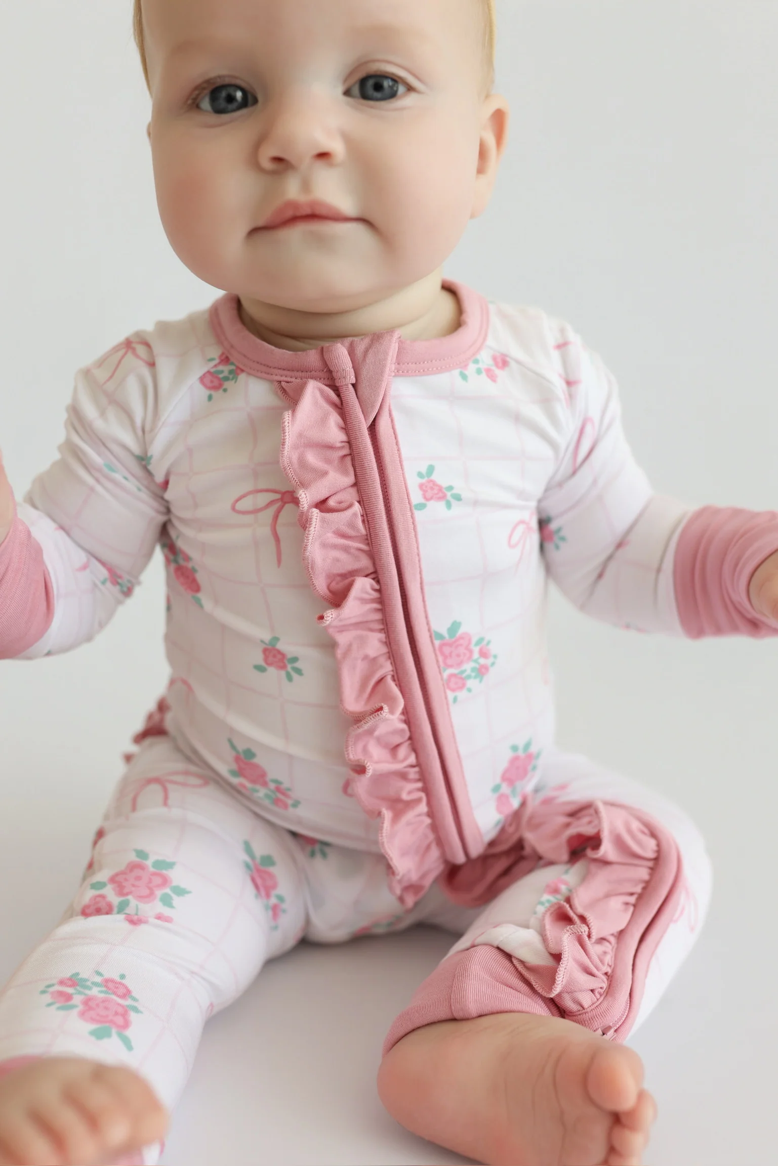 TIED WITH ROSES DREAM RUFFLE ROMPER - Image 12