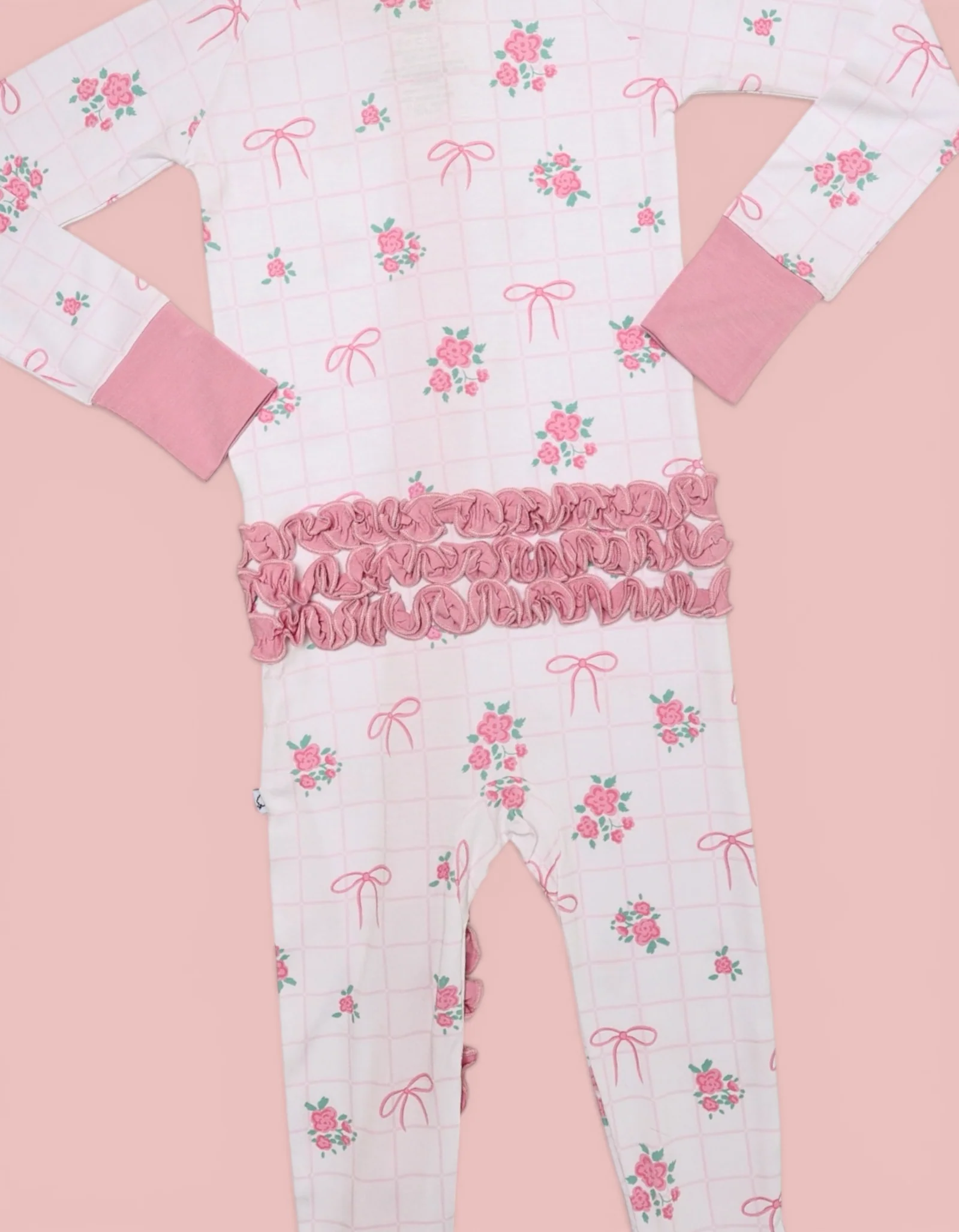 TIED WITH ROSES DREAM RUFFLE ROMPER - Image 3