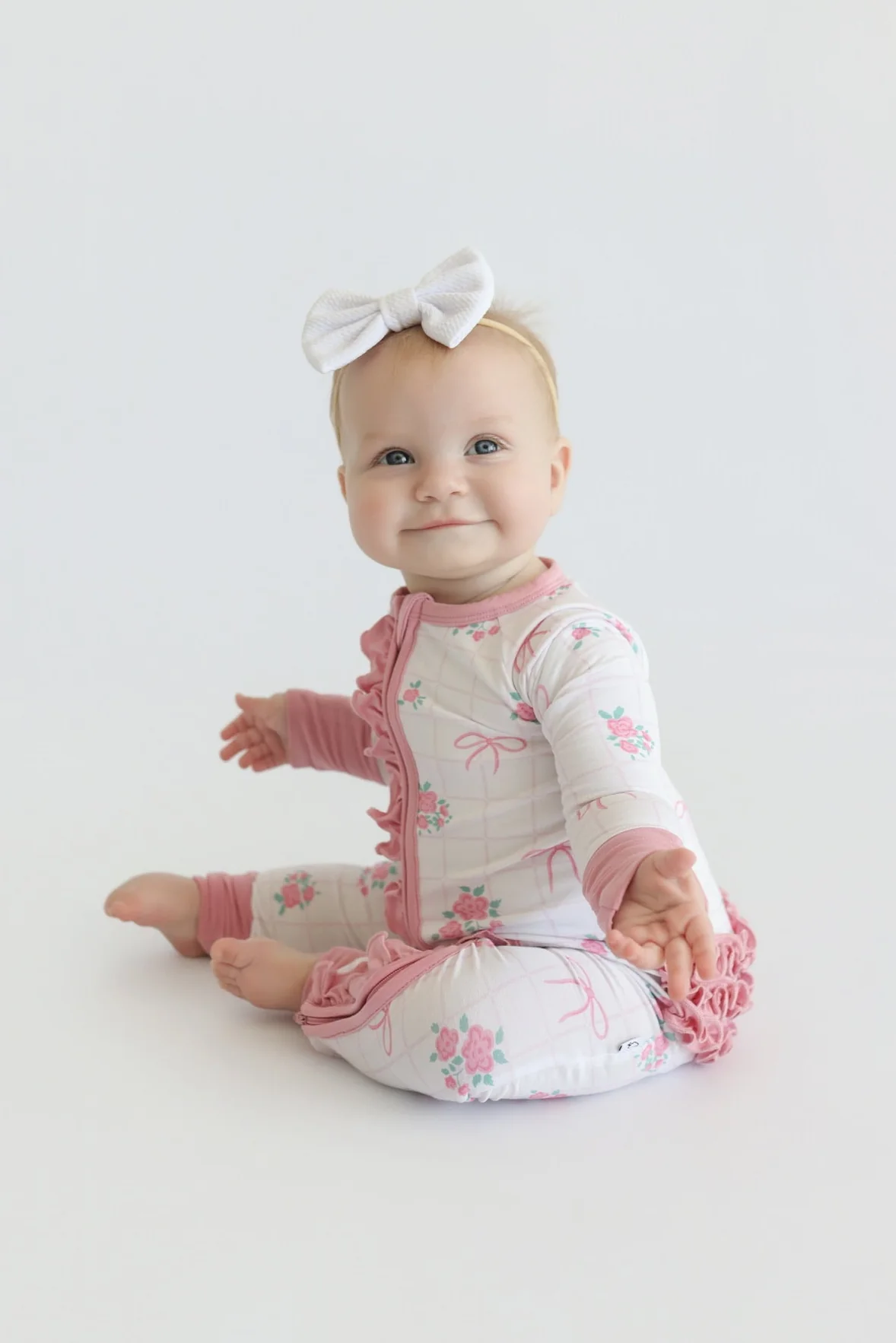 TIED WITH ROSES DREAM RUFFLE ROMPER - Image 5