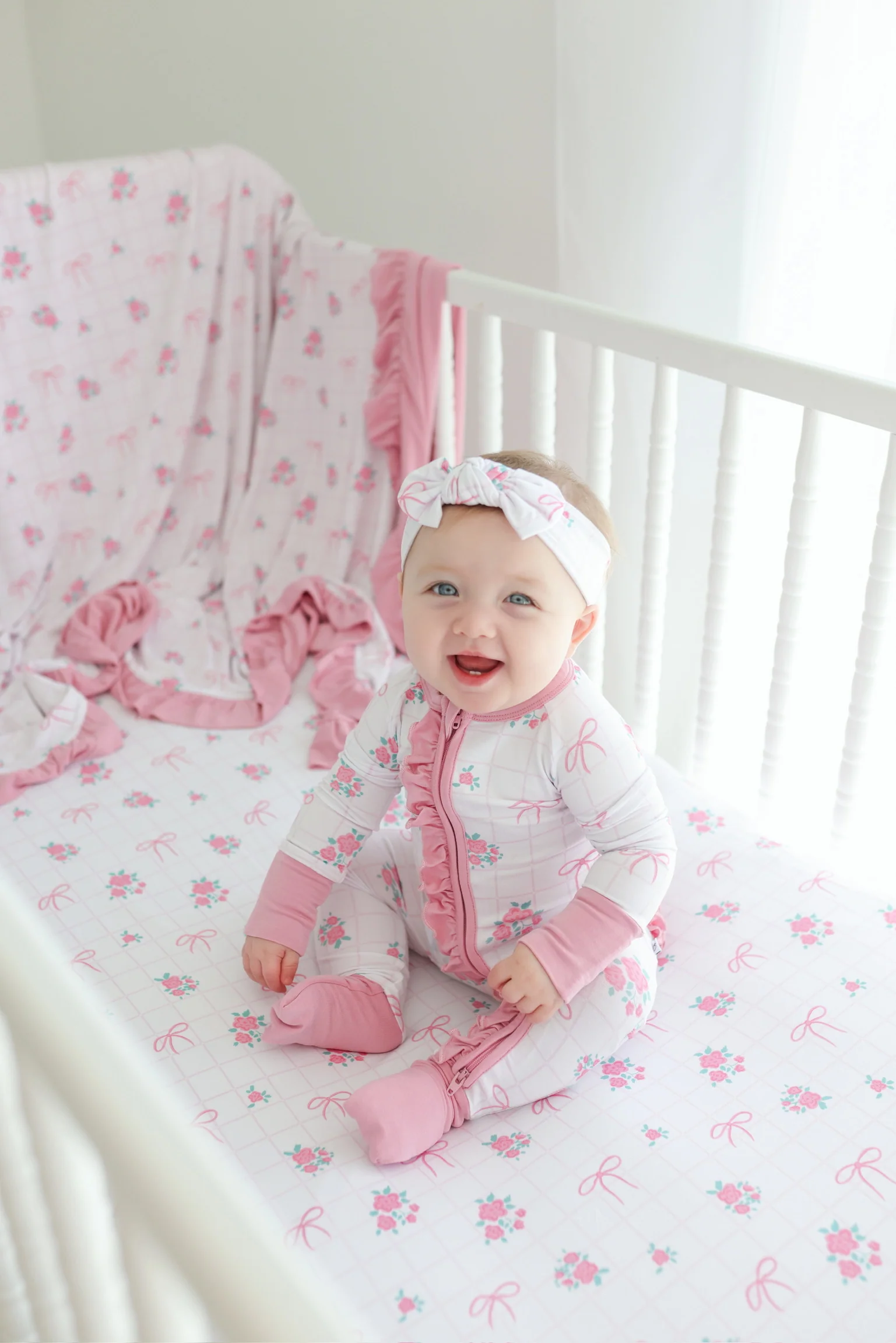 TIED WITH ROSES DREAM RUFFLE ROMPER - Image 7