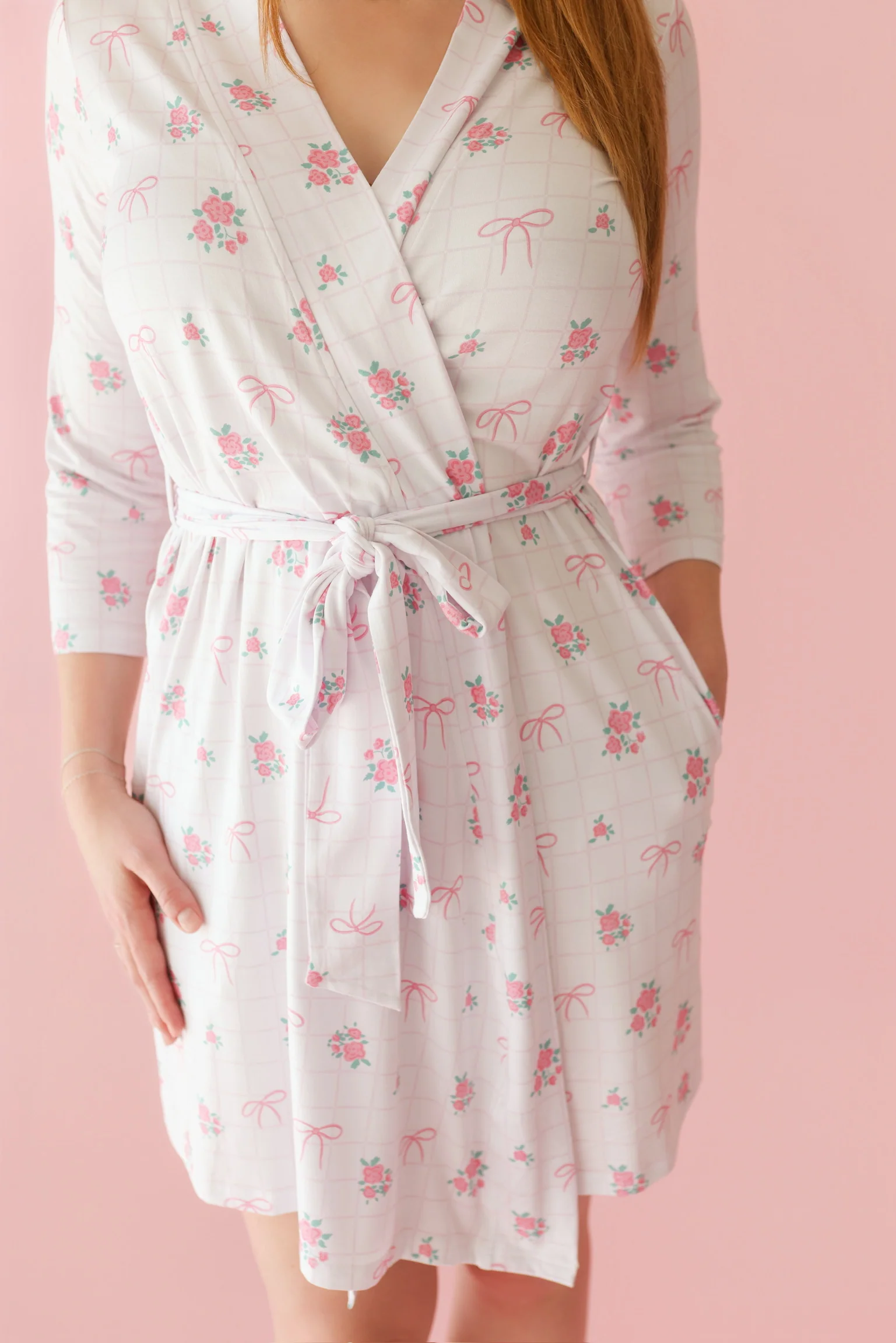 TIED WITH ROSES WOMEN'S DREAM ROBE - Image 3