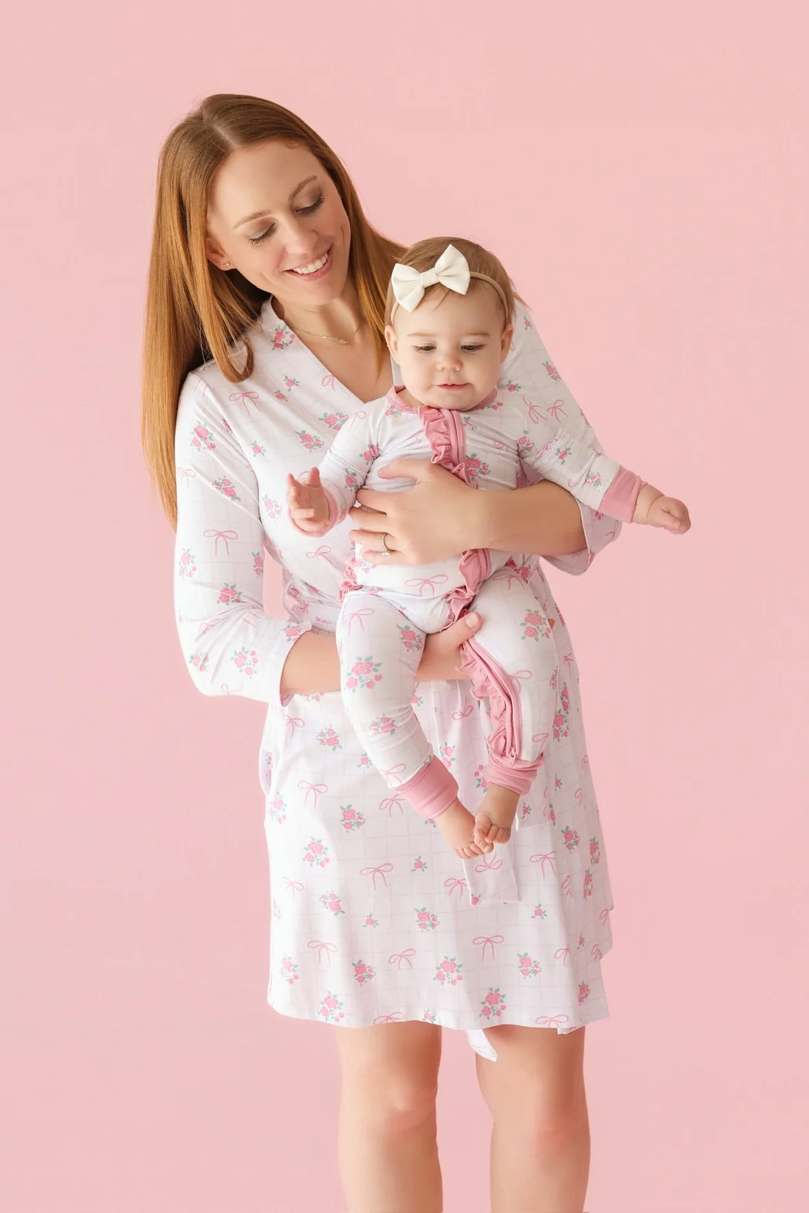 TIED WITH ROSES WOMEN'S DREAM ROBE - Image 4