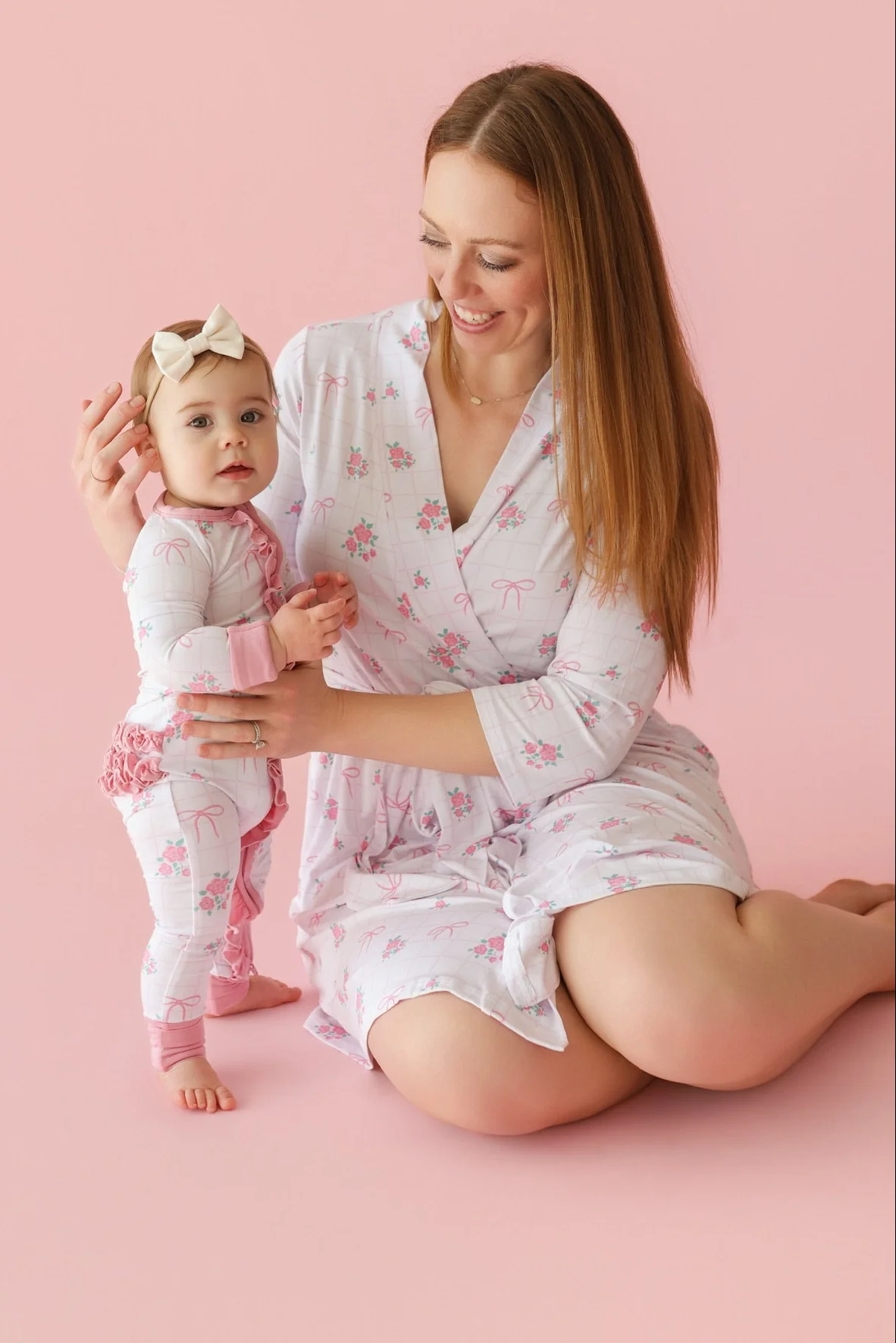 TIED WITH ROSES WOMEN'S DREAM ROBE - Image 9