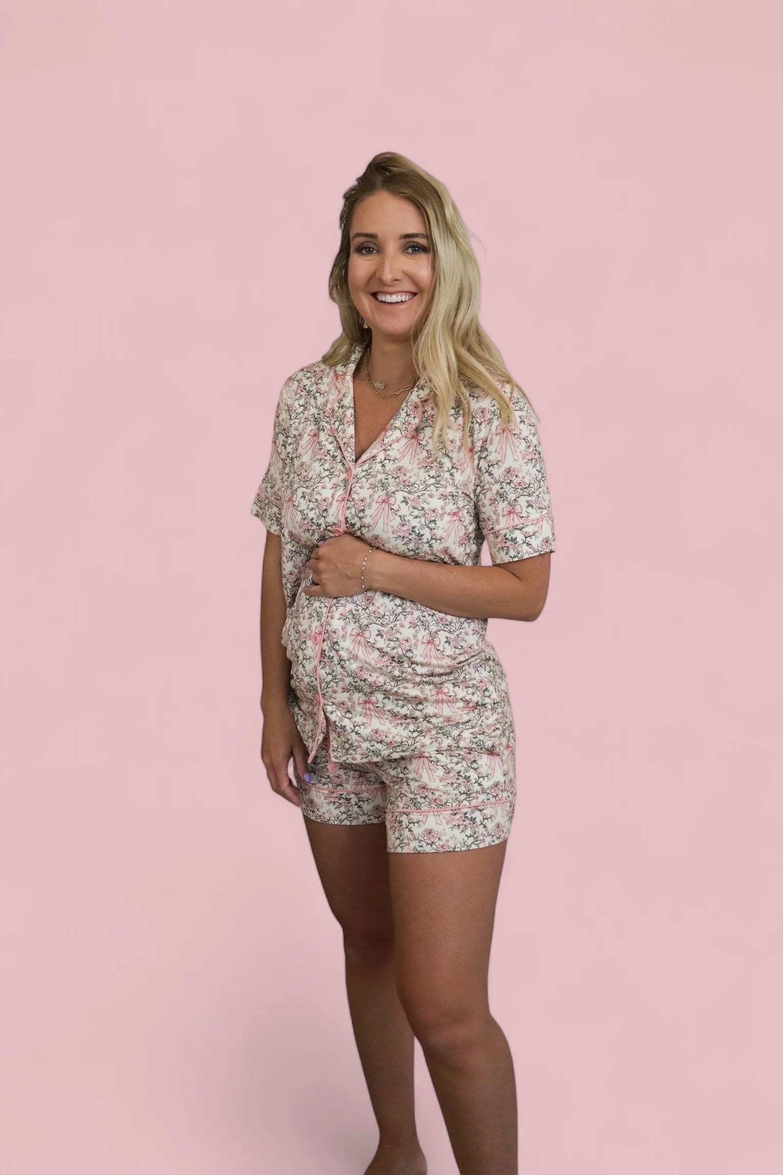 VICTORIAN BLOOM WOMEN’S DREAM SHORT SET - Image 12