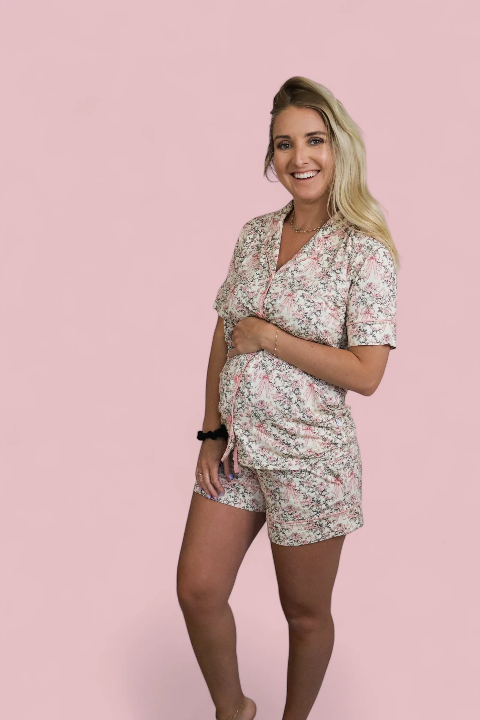 VICTORIAN BLOOM WOMEN’S DREAM SHORT SET - Image 8