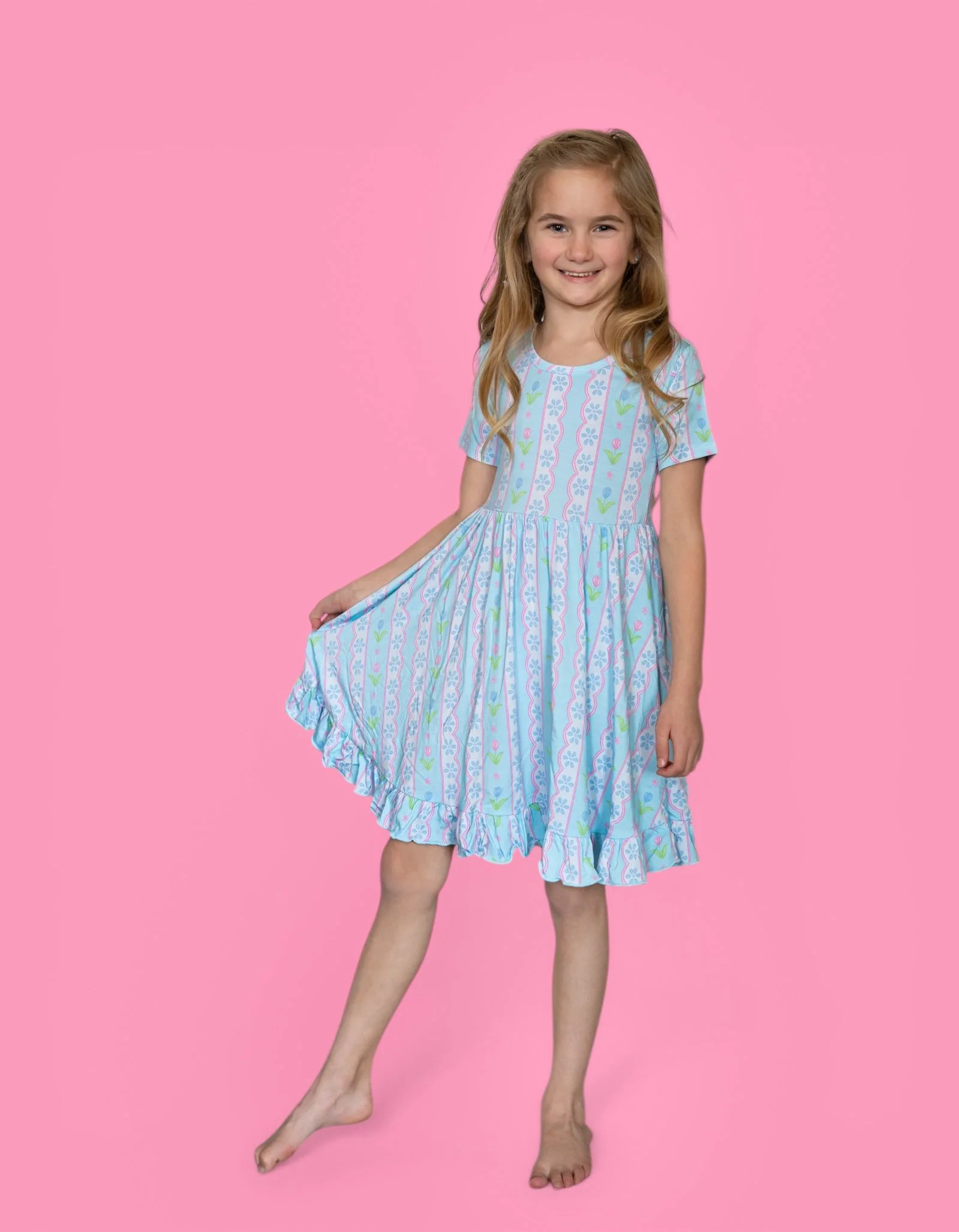 WHIMSY TULIP DREAM RUFFLE DRESS - Image 9