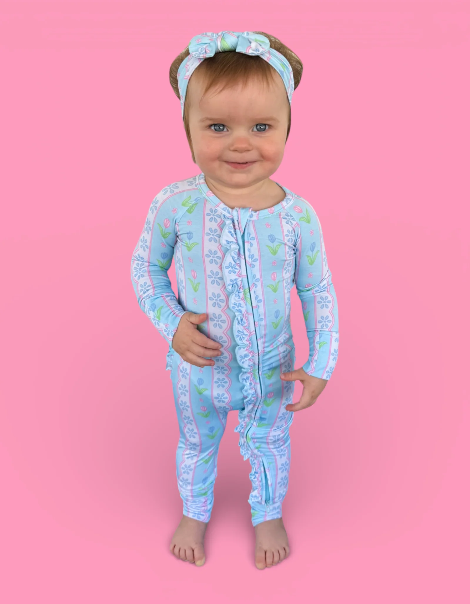 WHIMSY TULIP DREAM RUFFLE ROMPER - Image 19