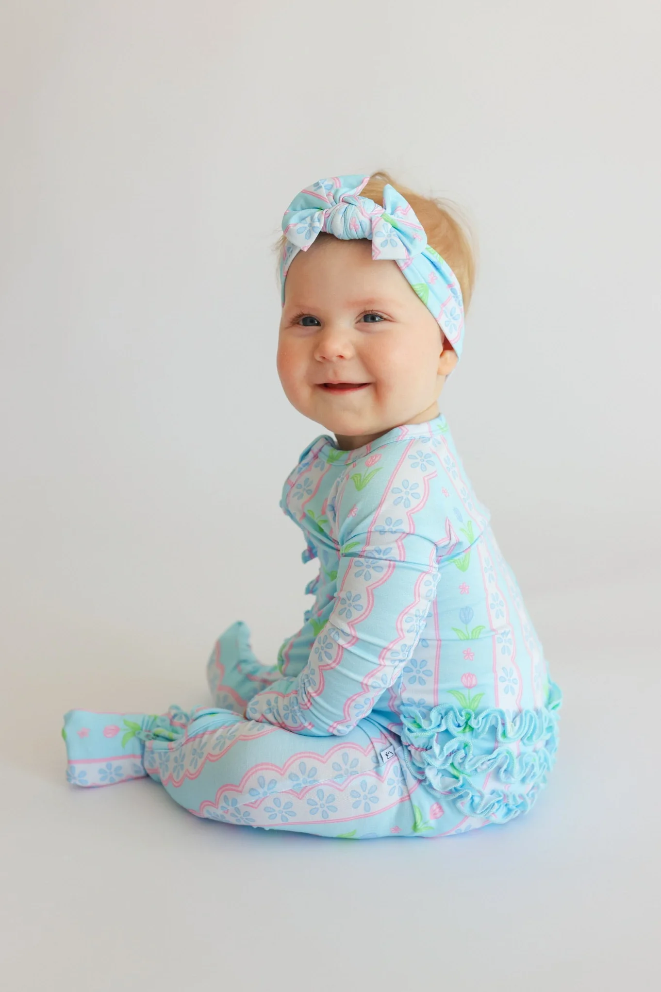 WHIMSY TULIP DREAM RUFFLE ROMPER - Image 3
