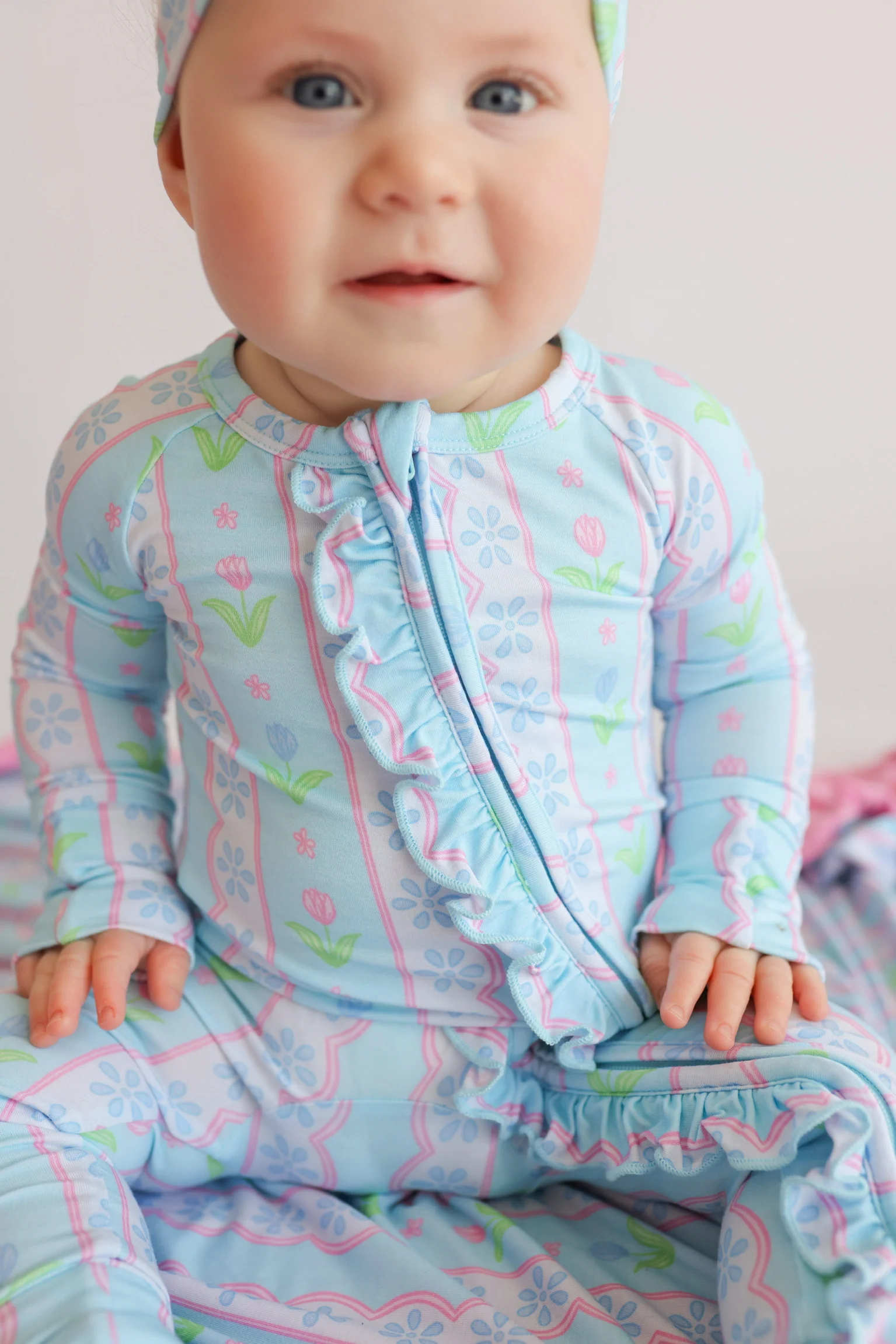 WHIMSY TULIP DREAM RUFFLE ROMPER - Image 7