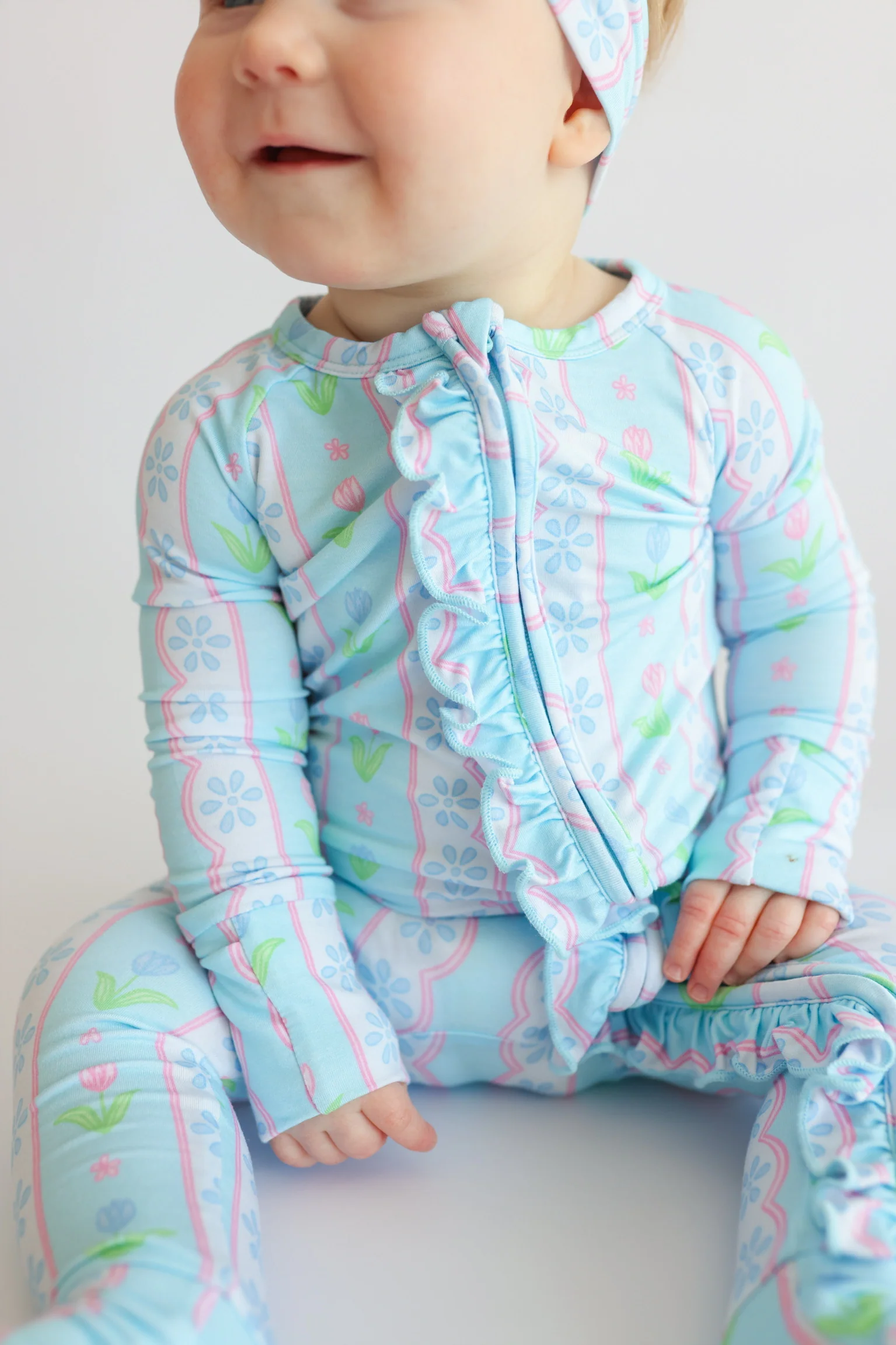 WHIMSY TULIP DREAM RUFFLE ROMPER - Image 8