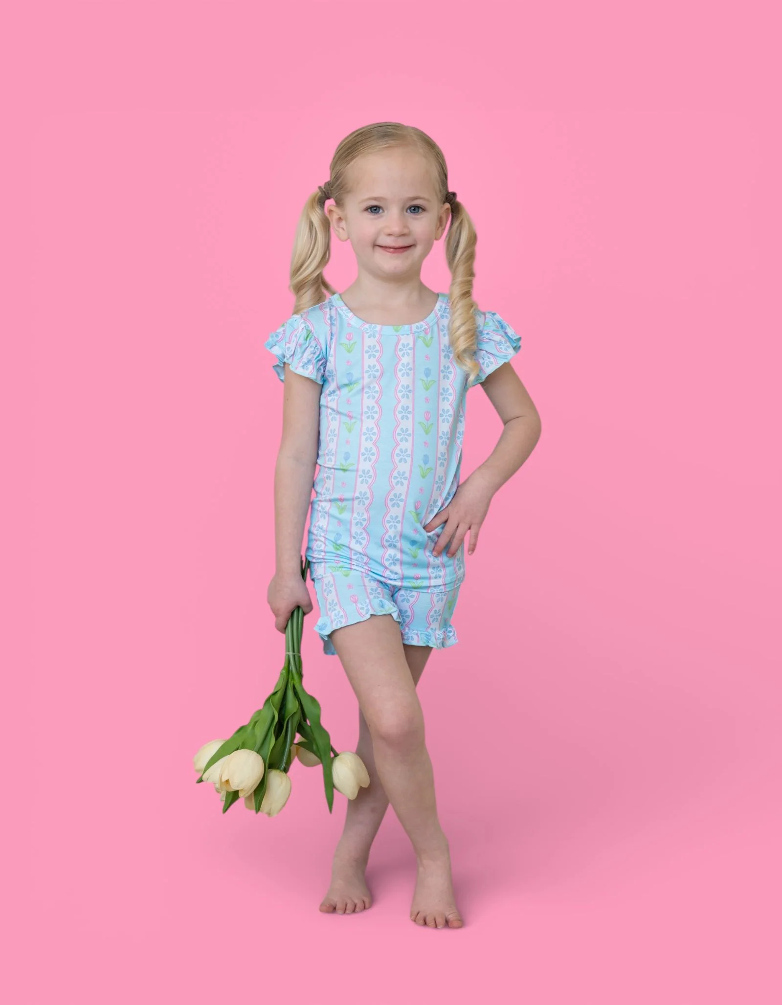 WHIMSY TULIP DREAM RUFFLE SHORT SET - Image 18