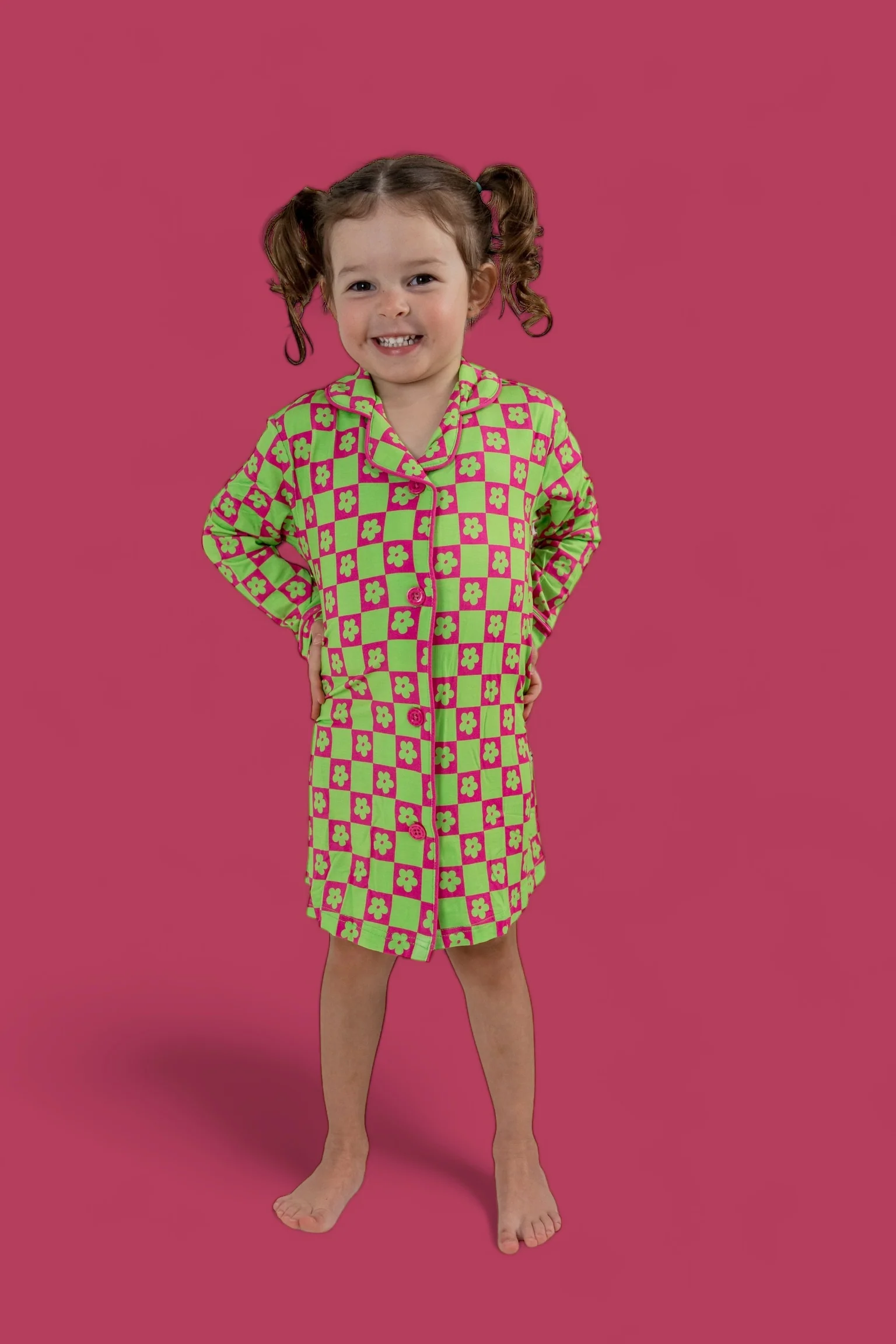 WILD DAISY CHECKERS GIRL'S DREAM GOWN - Image 10