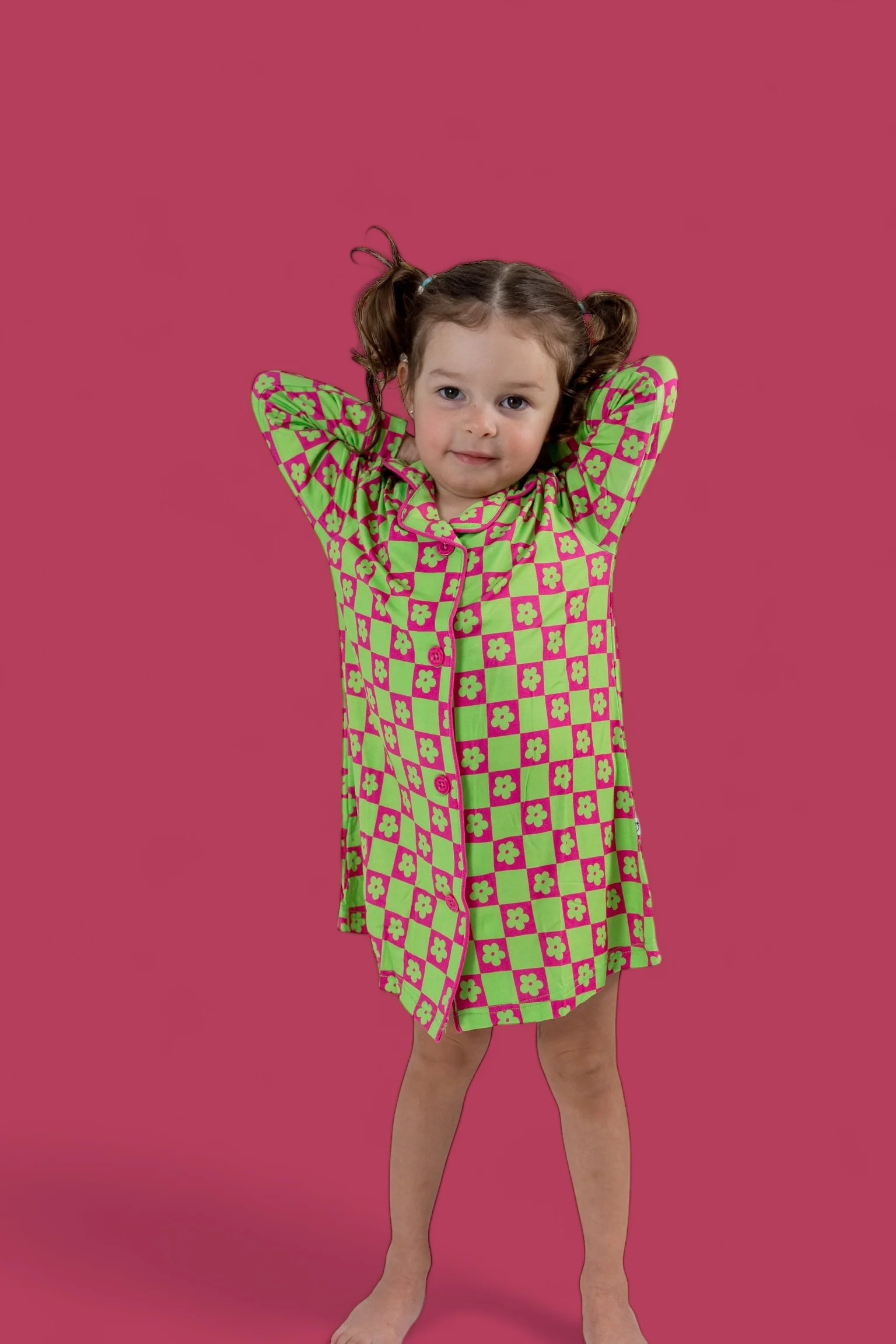 WILD DAISY CHECKERS GIRL'S DREAM GOWN - Image 11