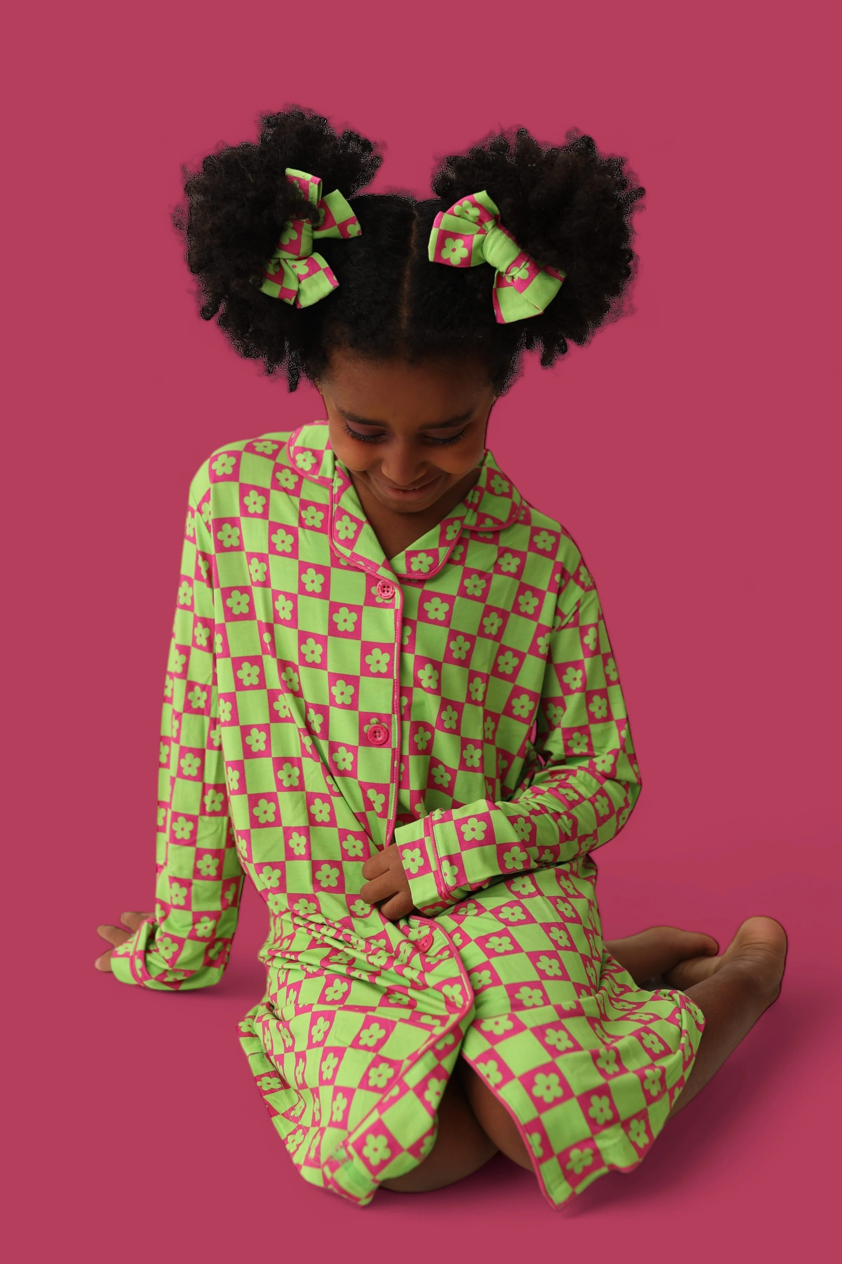 WILD DAISY CHECKERS GIRL'S DREAM GOWN - Image 6