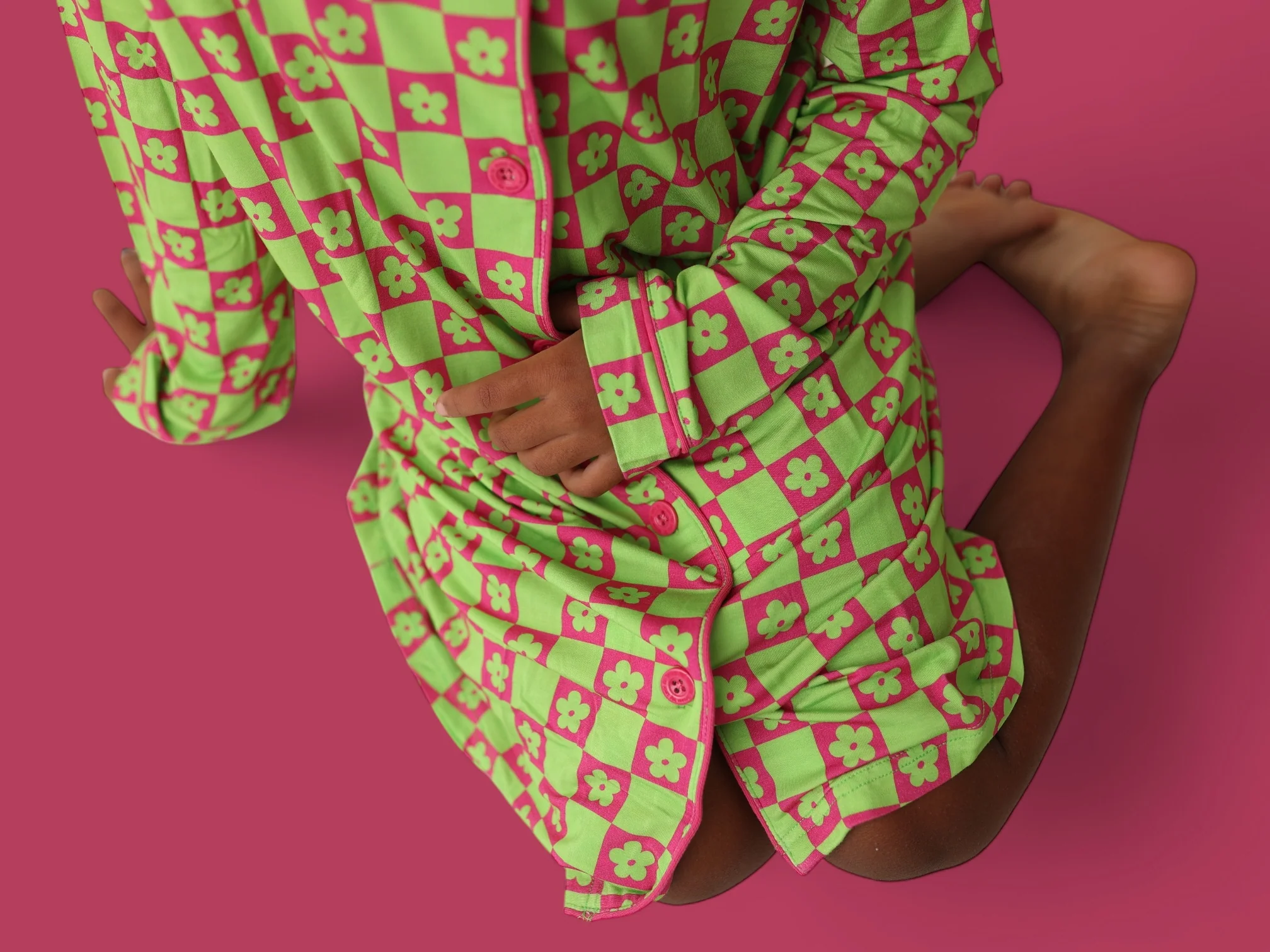 WILD DAISY CHECKERS GIRL'S DREAM GOWN - Image 7