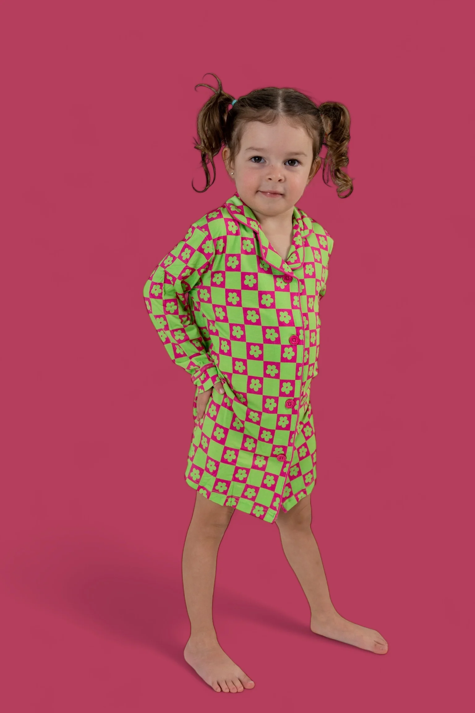 WILD DAISY CHECKERS GIRL'S DREAM GOWN - Image 8