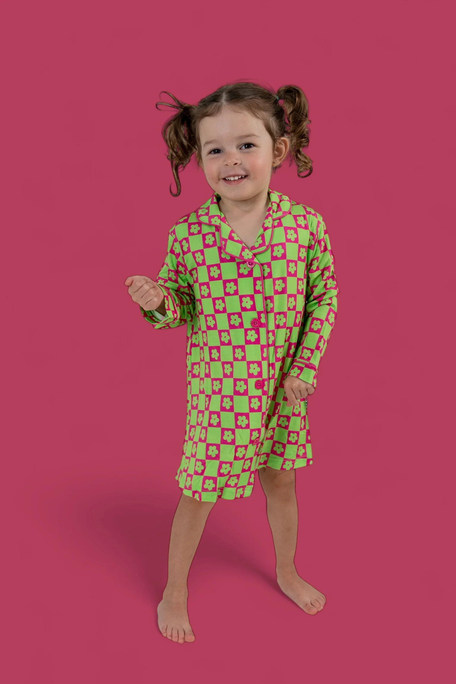 WILD DAISY CHECKERS GIRL'S DREAM GOWN - Image 9