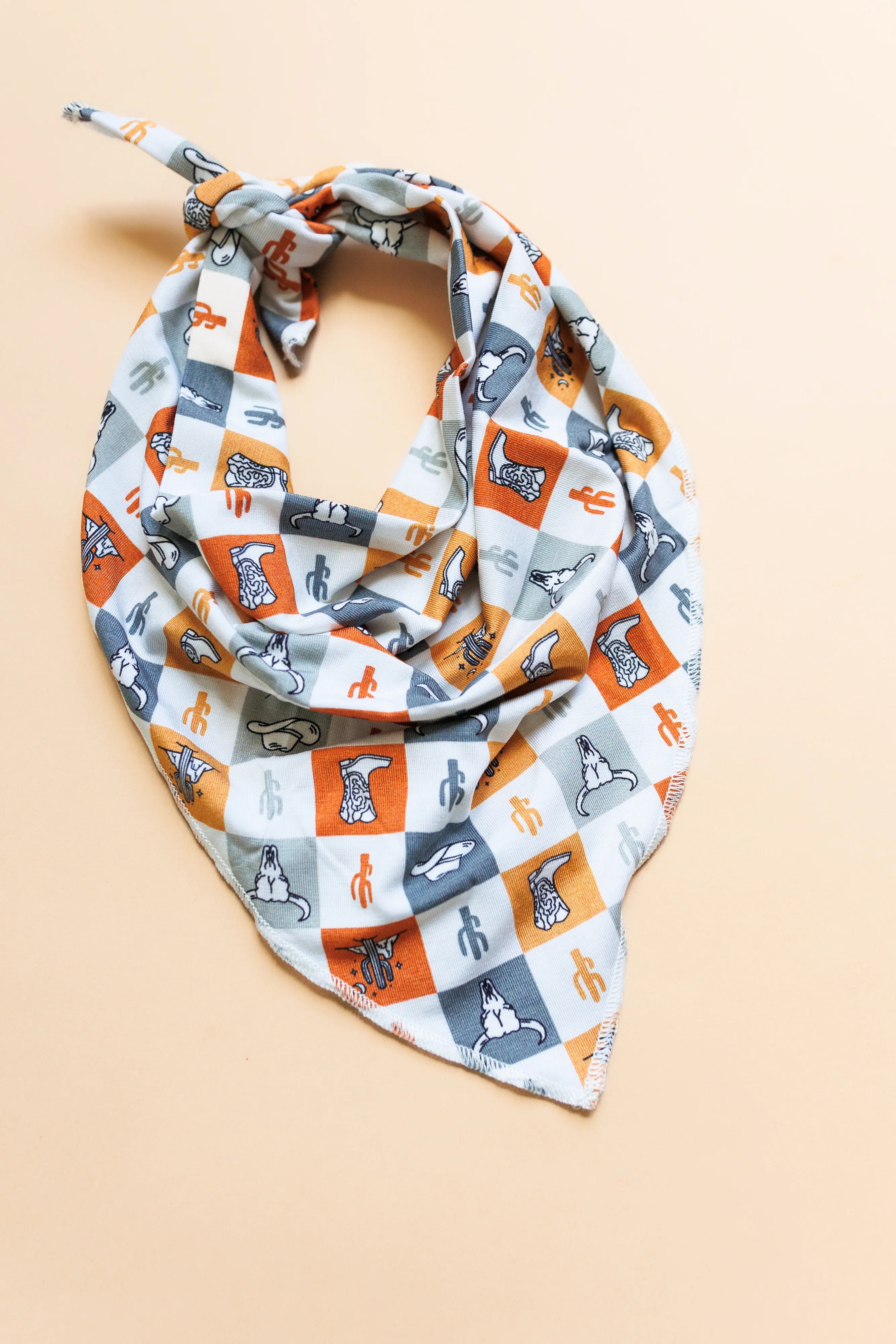 WILD WEST CHECKERS DREAM DOG BANDANA - Image 2